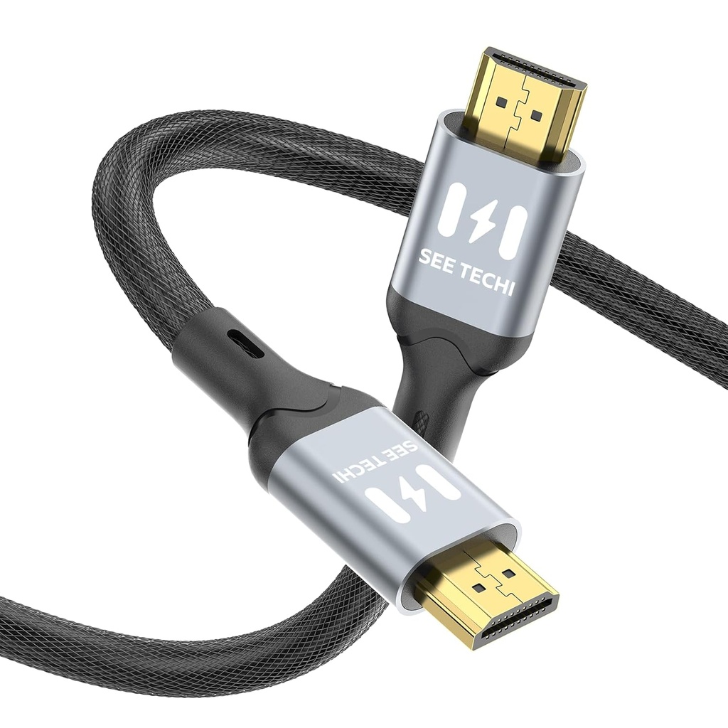 4K HDMI Cable 10FT/3M, Certified Ultra High Speed HDMI to HDMI Cable Braided Cord-4K@60Hz, DTS:X, HDCP 2.2 & 2.3, HDR 10 Compatible with Roku TV/PS5/HDTV