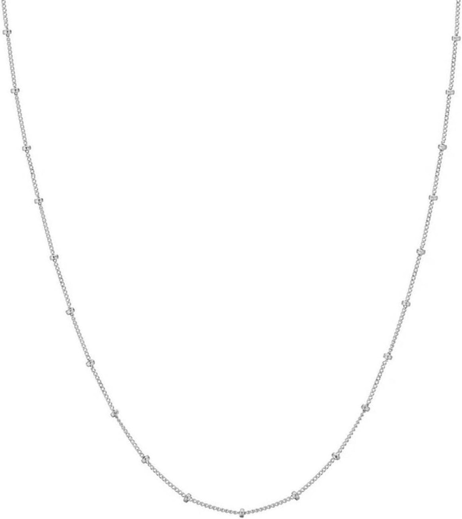 Dainty Gold Chain Necklaces for Women,Silver Chain Necklace,18K Gold|925 Silver Plated Figaro Chain,Singapore Chain,Satellite Chain Necklace