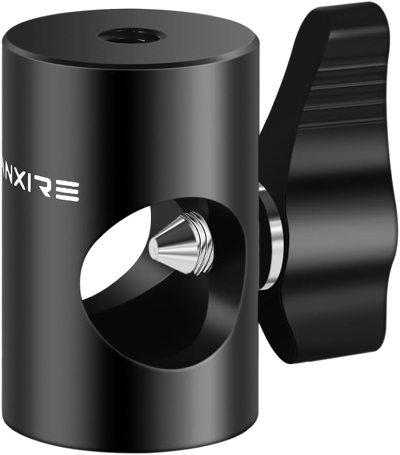 Light Stand Mount Adapter with 1/4" Screw Hole, 16mm Rapid Adapter Converts Fits for Studio Monitor Stand, Camera Mount, Photo Studio Photography Light Stand