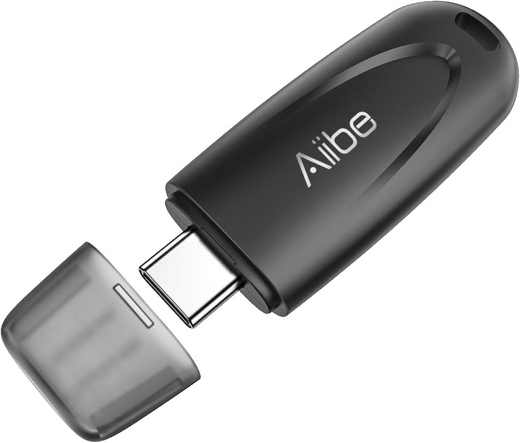 Aiibe 128GB USB C Flash Drive Type C USB 3.1 Flash Drive USB Drive 128GB Thumb Drive USB-C Memory Stick for Smartphone Laptop Tablet iPhone 15 (1 Pack Black)