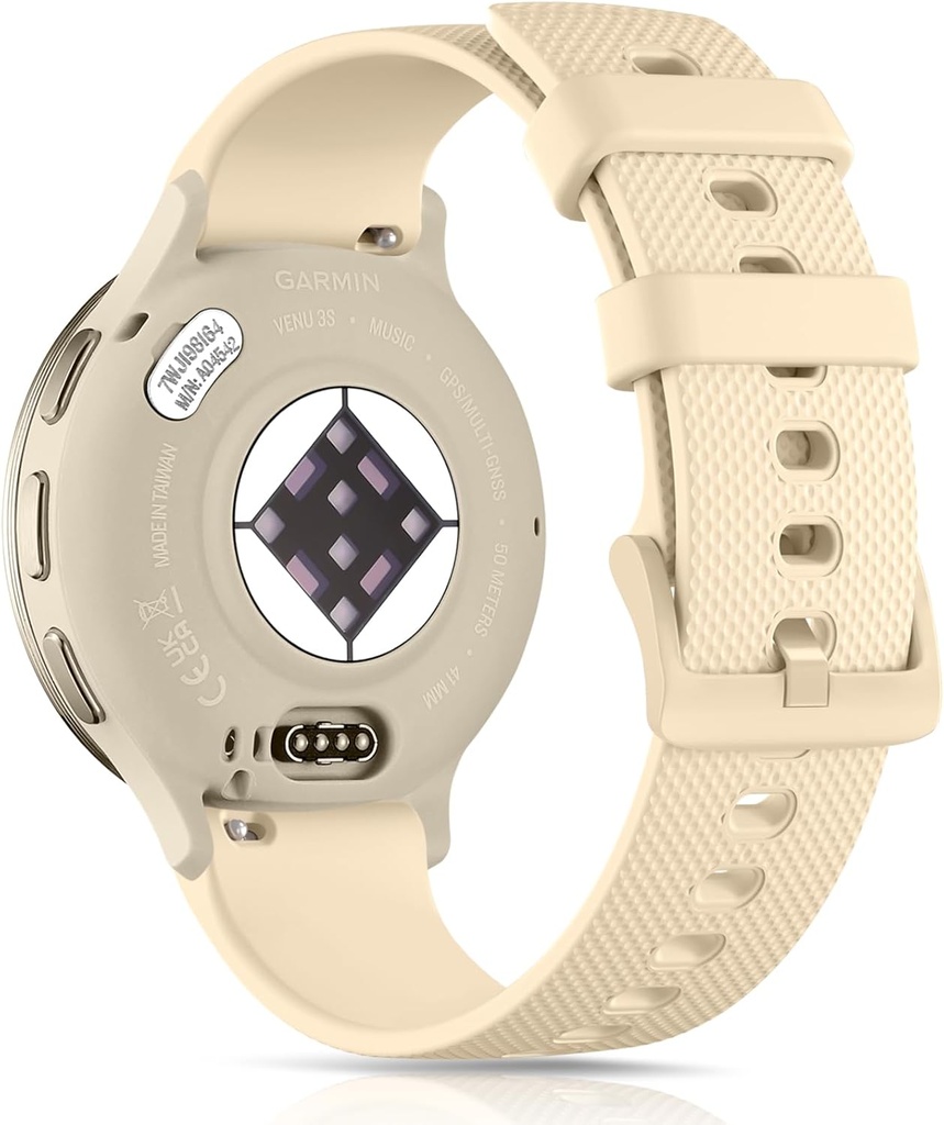 GEAK 18mm Watch Band Compatible with Garmin Vivoactive 4S /3S /Venu 2S /Venu 3S /Vivomove 3S, 22mm Watch Band Compatible with Garmin Venu 3/Venu 2/Vivoactive 4 45mm/Forerunner 265/255 Women Men