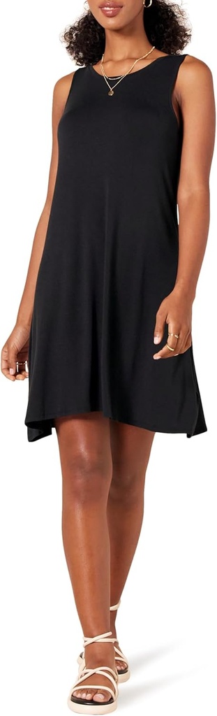 Amazon Essentials Women's Summer Tank Swing Mini Dress (Available in Plus Size)