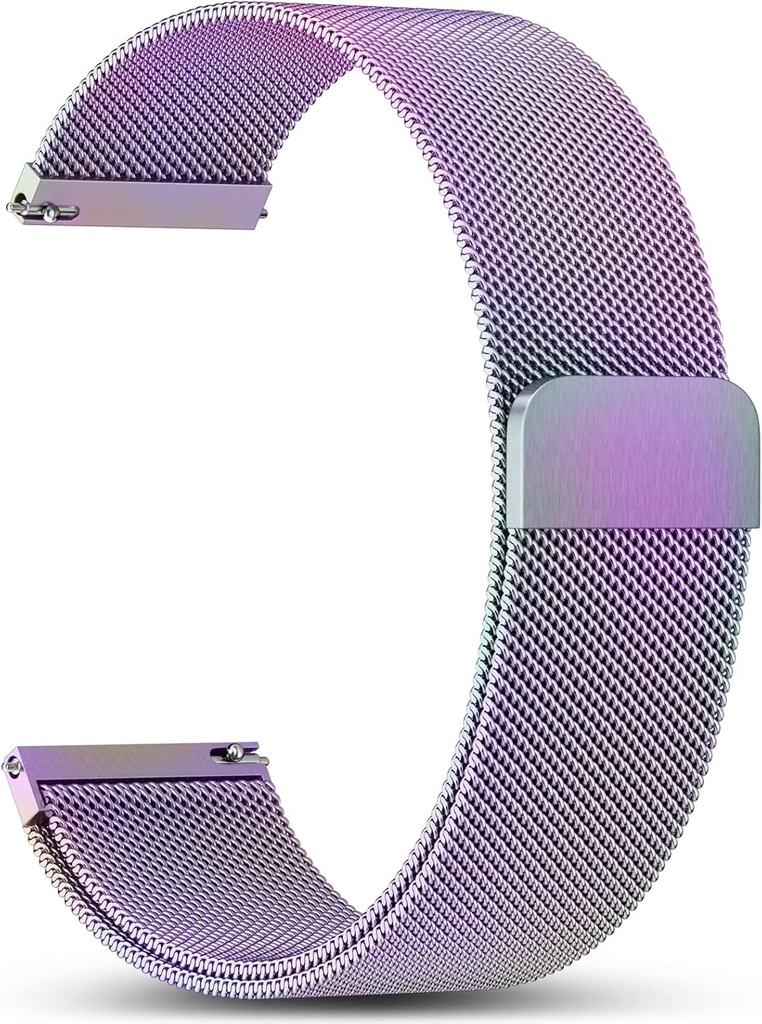 GEAK 18mm 20mm 22mm Metal Watch Band Compatible with Garmin Vivoactive 5 Watch Bands, Vivoactive 6/3/Venu 3S/2S, Quick Release Stainless Steel Milanese Loop Mesh Strap for Venu 3/Venu 2 Men Women