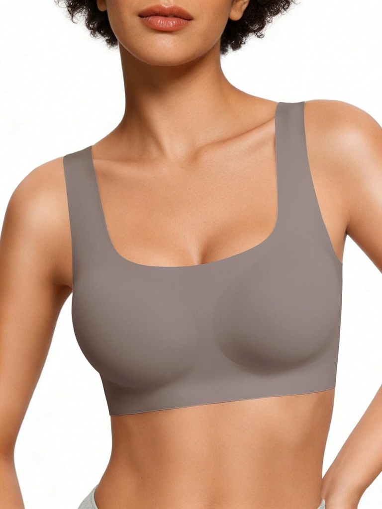 Avidlove Women's Comfy Pullover Wireless Bra Seamless Bralettes No Underwire T Shirt Wirefree Wide Straps Sleep Everyday Bras