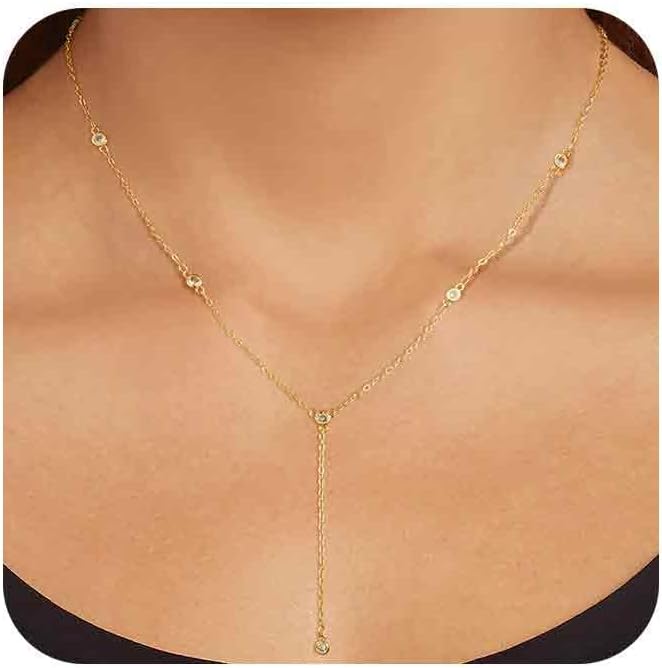 Cute Heart Necklace 14k Gold/Silver Plated Tiny Heart Pendant Choker Necklaces Gold Love Heart Chain Necklace for Women Dainty Gold Jewelry Souvenir Gifts for Women