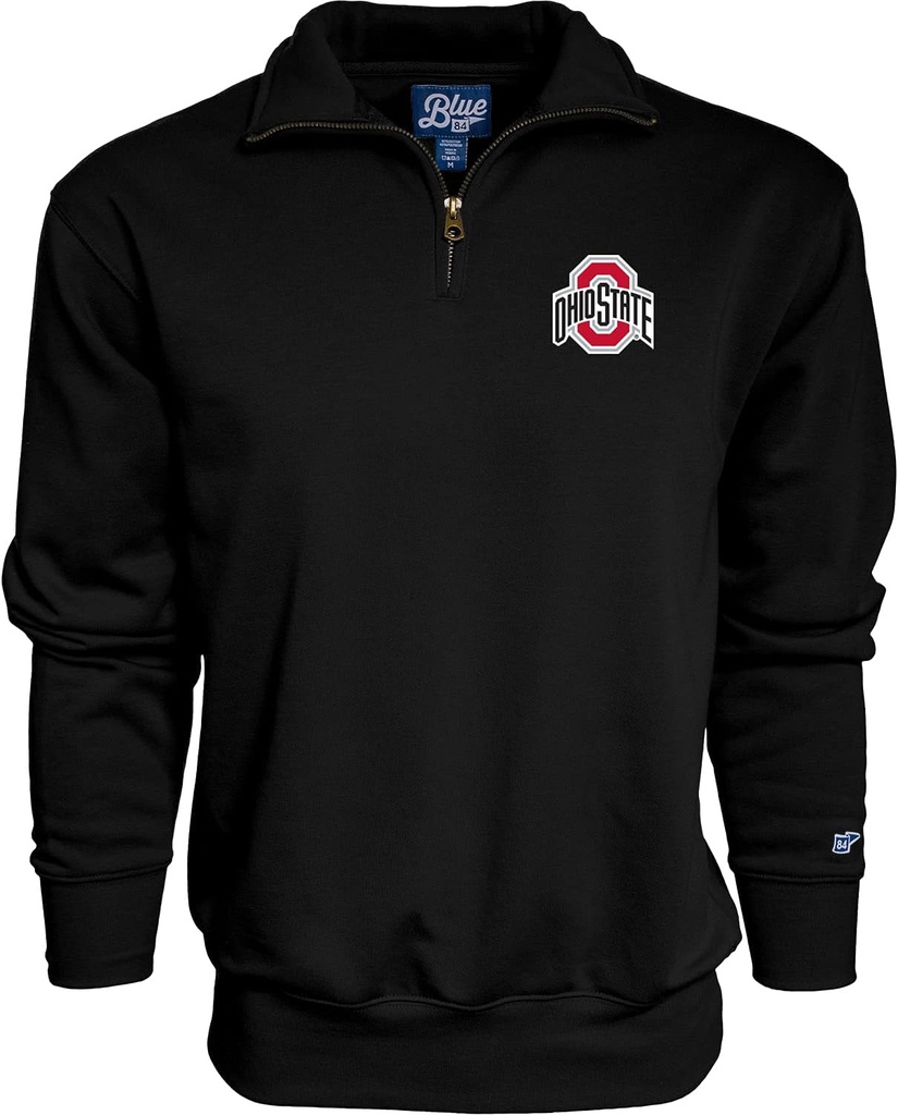 Blue 84 NCAA mens Quarter Zip Sweatshirt Icon
