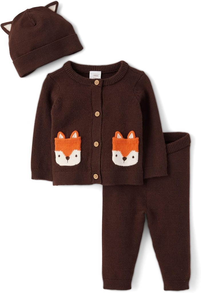 Gymboree Baby And Newborn Long Sleeve Sweater and Pants, 3 Piece Outfit