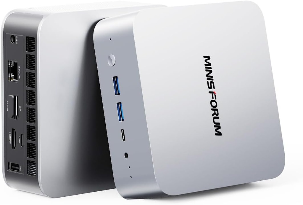 MINISFORUM M1 Pro Mini PC Core Ultra 5 Processor 125H(14C/18T) 32GB DDR5(5600MHz, up to 6400MHz) 1TB SSD Desktop Computer, HDMI|DP|2xUSB4 Output, Oculink Port, 2.5G RJ45 /WiFi7/BT5.4, Arc Graphics PC