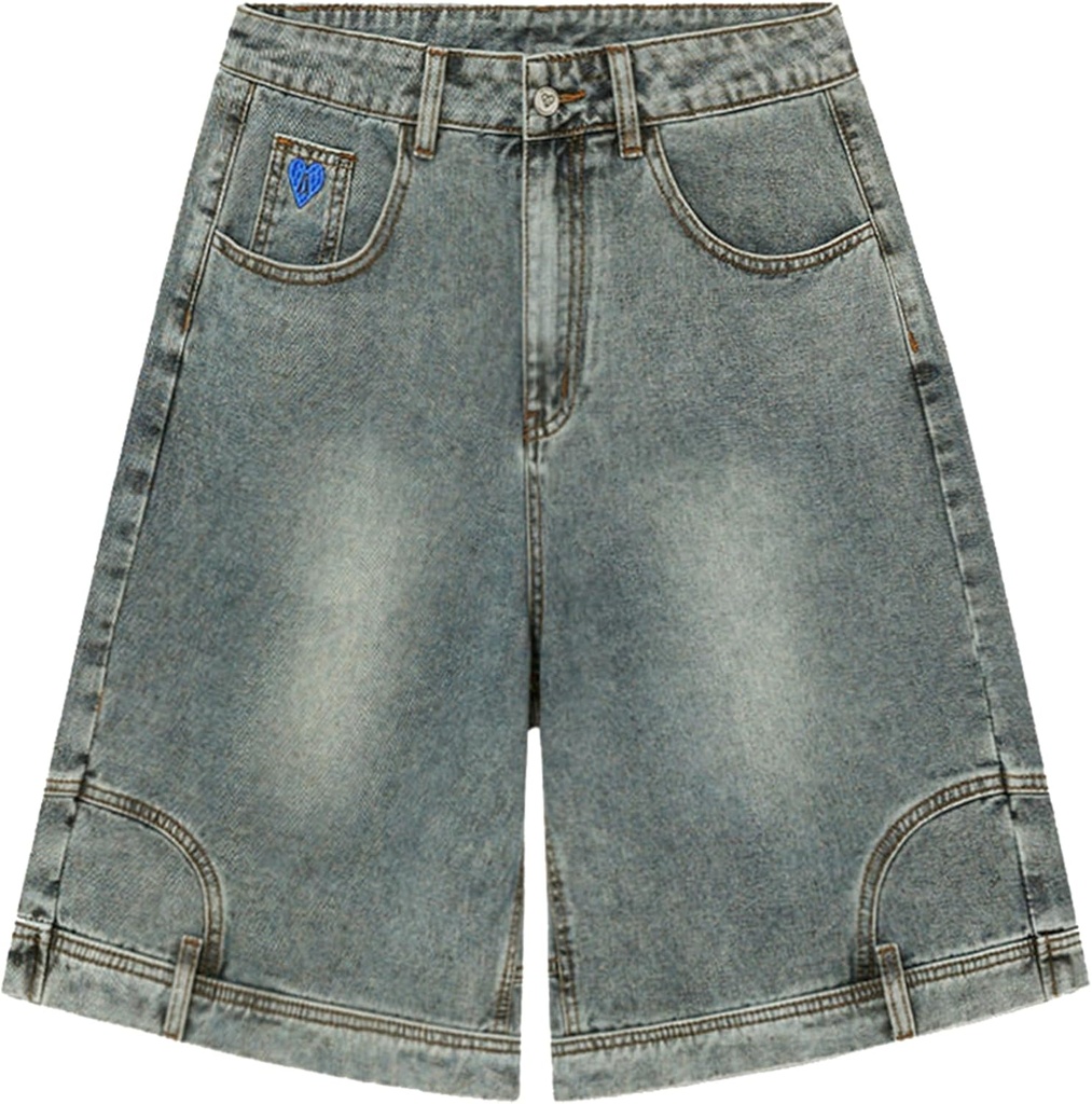 Aelfric Eden Washed Reverse Jorts Mens Casual Denim Shorts Loose Fit Baggy Jean Short Streetwear Trendy Outfits