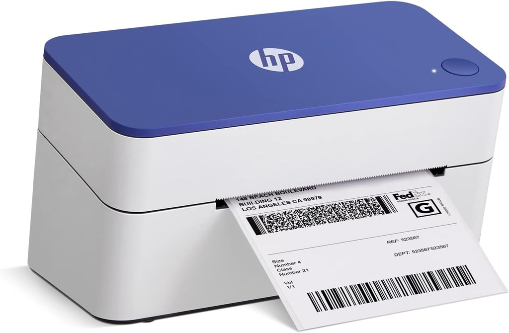 HP Work Solutions Compact Shipping 4x6 Thermal Label Printer KE100 Easy-to-use, High-Speed Printer for Home Office Supports PC & Mac