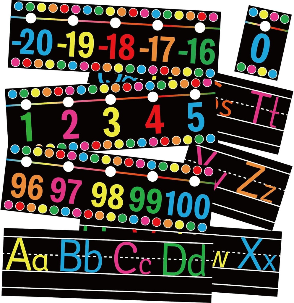 Number Cards Boho Bulletin Board Under The Sea Ocean Bee Theme Classroom Decorations Wall for School Educational Material Teacher Supplies (Black Number)
