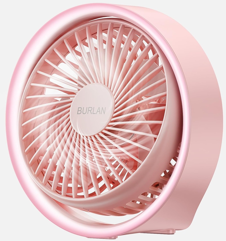 Desk Fan, Air Circulator Quiet Operating Fan for Bedroom With Strong Airflow, 3 Spped Portable Desk Fan Battery Operated with USB