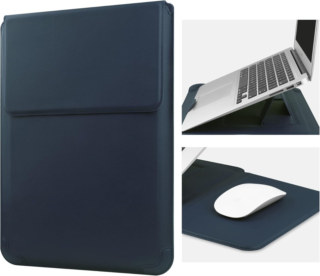 13 Inch Laptop Sleeve Case Bag Compatible with MacBook Air 13 M1 M2 2022-2018/MacBook Pro 13 M2 2022-2016/Surface Pro 8 2021/Surface Go 3 13-13.6'' Dell HP Huawei ASUS Acer PC, Navy