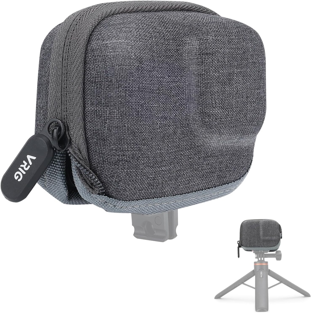 VRIG Case for Ace Pro Carrying Case for Accessories, Gopro Hero Black 13/12 /11/10/9 Action Camera,action 3,Bottom opening design Connectable to selfie stick tripod