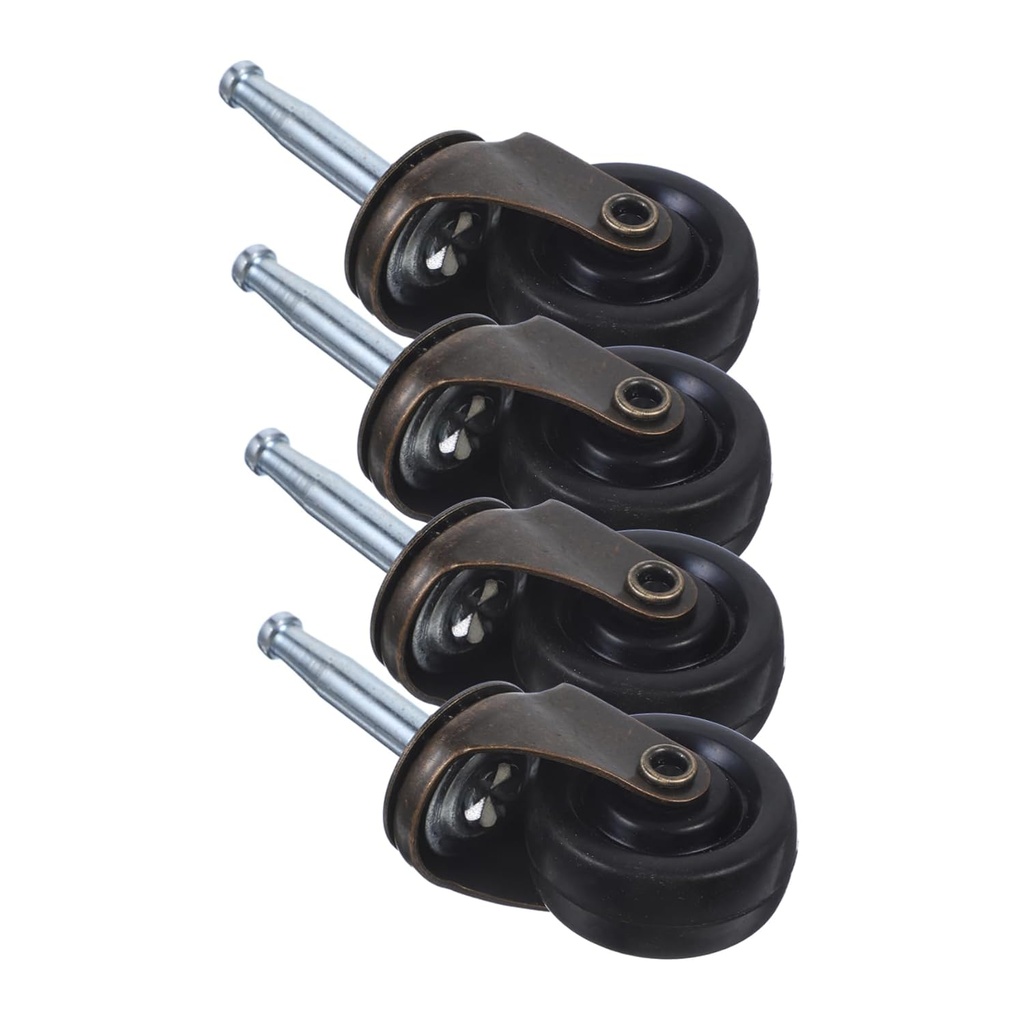 4Pcs Replaceable Office Furniture Casters Swivel Wheels for Chairs Furniture Design Easy Installation Floor Safe for Home Office Use