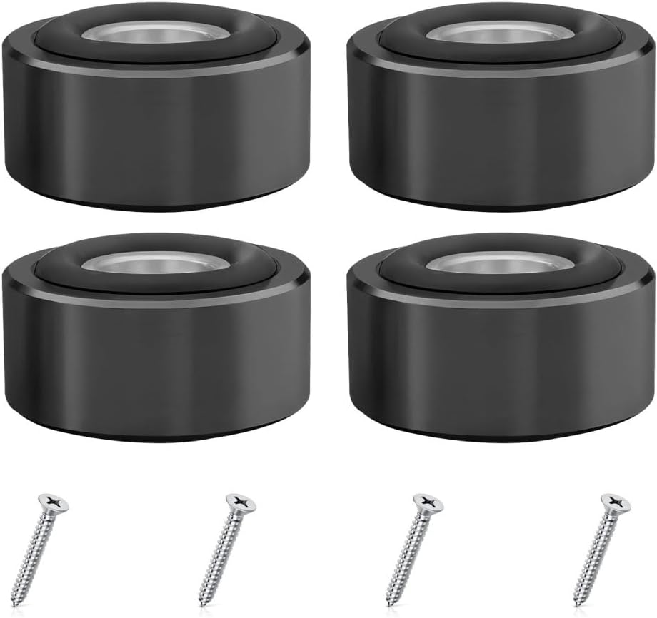 MiOYOOW Cutting Board Feet, 4PCS Non Slip Shock-Absorbing Furniture Legs with Bottom Rubber Pads & Screws for Home Office