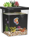 1.5 Gallon Betta Fish Tank Aquarium kit with Filter LED Light, Water Pump, Fish Tank Starter Kits, Fish Bowl