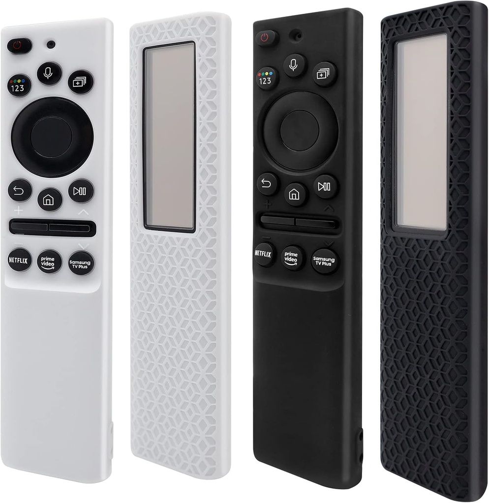 [2Pack] ZEVGOV Silicone Case for Samsung Smart Solar Cell Remote Control BN59 Series Protective Kids-Friendly Shockproof Remote Control Sleeve Holder