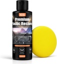 120ML Plastic Restorer for Cars, Car Plastic Restorer, Black Trim Restorer, Plastic Restorer for Car Exterior & Interior – Restores Faded Plastic