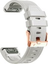 20mm Leather Watch Band for Garmin Fenix 6s / Fenix 5s / Fenix 7s, QuickFit 20mm Soft Leather with Silicone Strap for Garmin D2 Delta S epix Pro Gen 2 42mm