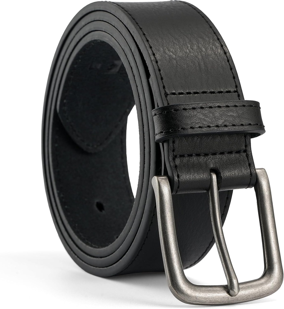 MILORDE Full Grain Leather Belt for Men, Daily Wear for Jeans Casual Pants, Handmade Men Leather Belts with Gift Box