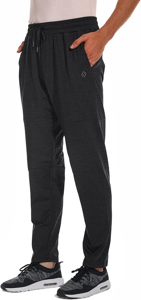 HODOSPORTS 32"/34"/36"/38"/40" Inseam Tall Mens Sweatpants Zipper Pocket Extra Tall Joggers Workout Pants