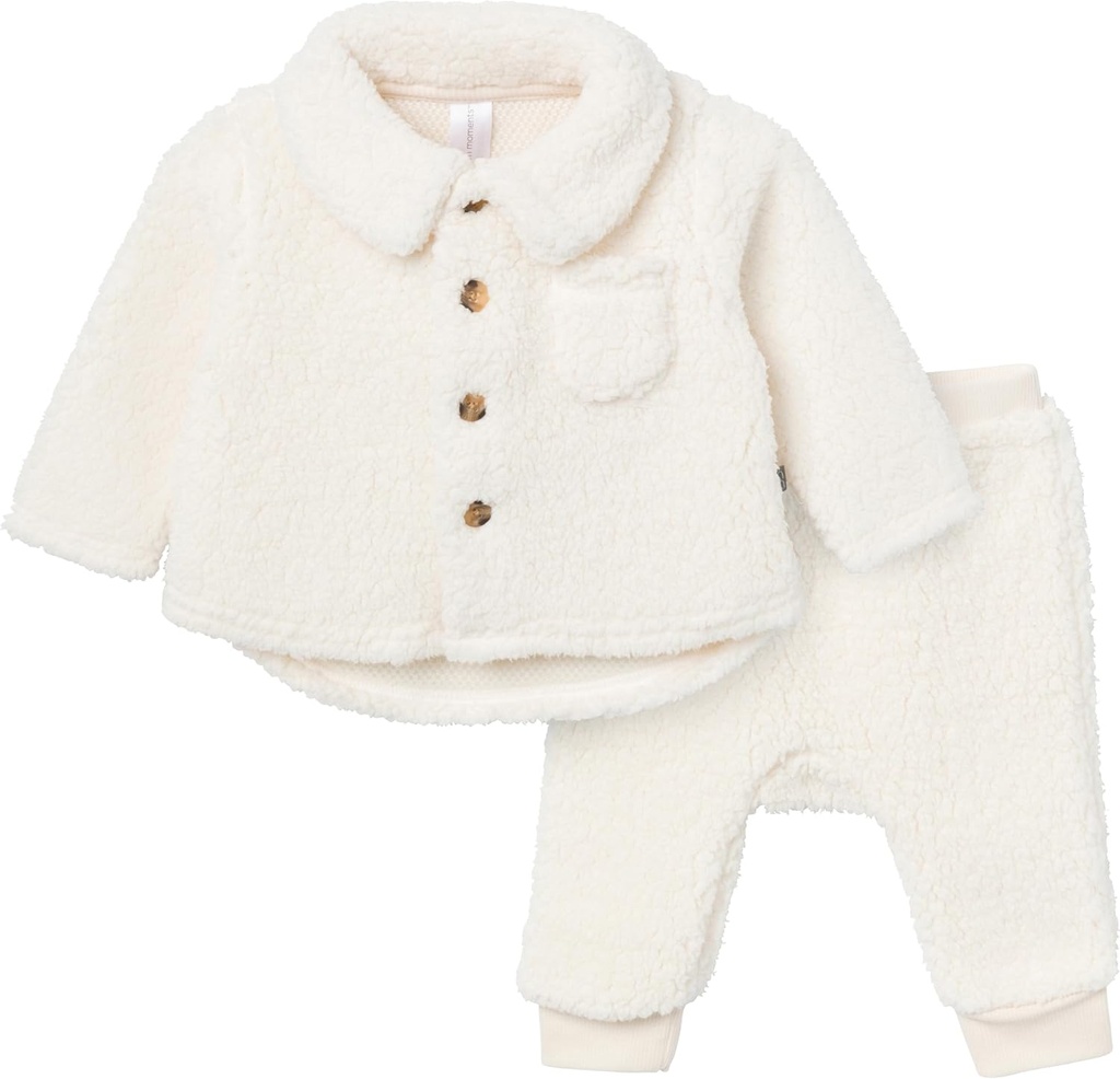 Modern Moments by Gerber Baby Microplush Shacket and Pant Set