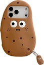 3D Potato Case for iPhone Air 6.5" 2025,Cartoon Cute Kawaii Lovely Character Potato Man with Pendant Shape Kids Teens Girls Women Soft Silicone Case