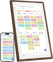 21.5 Inch Digital Calendar Chore Chart with Touchscreen - Full HD Interactive Display, Wall & Desk Mountable Family Planner, to-Do List & Meal Planner, Digital Picture Frame Gifts for Women Mom