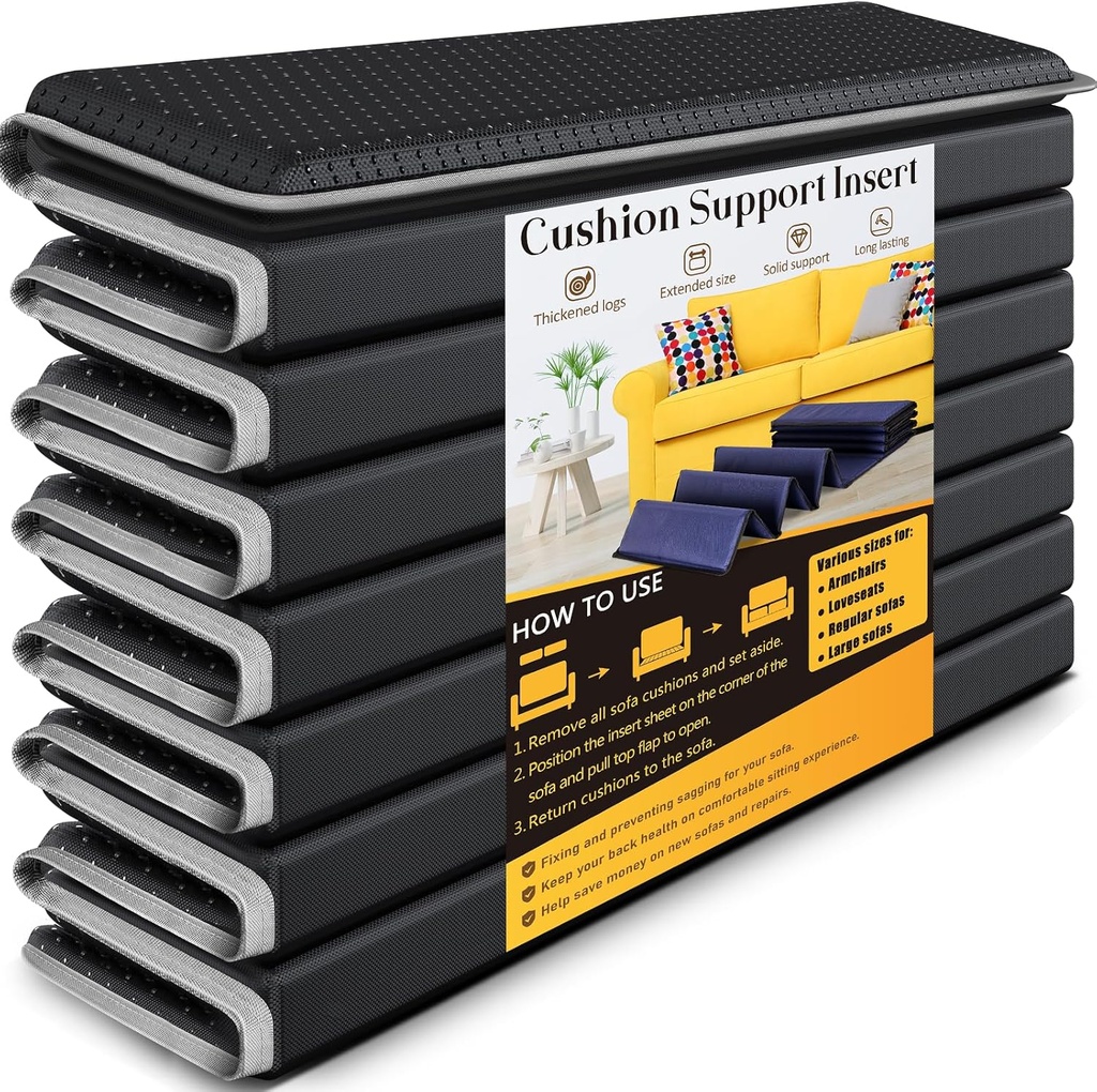 Heavy Duty Couch Cushion Support Board for Sagging Sofa, 24''x81'' Extra Thick Solid Wood Under Couch Insert with Anti-Slip Dots, Repair Sagging Spring Sofa and Replace Worn Cushions