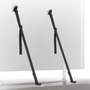 2 Pcs Tv Safety Straps Adjustable,No Drill Anti Tip Furniture Anchors for Baby Proofing,Adhesive/Screw Fastening Type Furniture Wall Anchor, Earthquake Straps